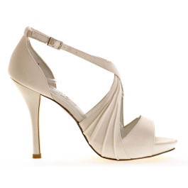 Luna zapatos de novia _ wedding shoes _  light ivory