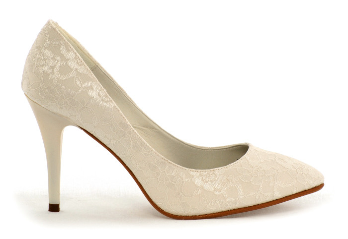 Zapatos top color ivory