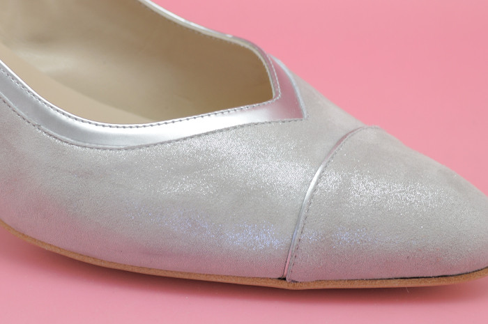 Silver evening flats discount
