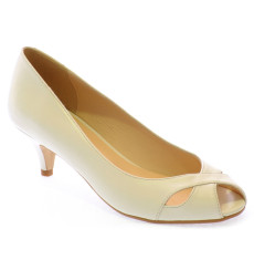 Julieta zapatos de novia: marfil claro (blanco roto) _ wedding shoes: light ivory