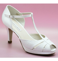 Lourdes 8cm wedding shoe