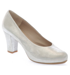Claudia zapatos de fiesta, color gris plata _ evenign shoes, color: silver