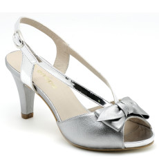 Arantxa evenning shoes: silver