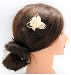 C_84 wedding headdress hair accesories ivory