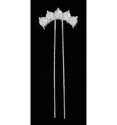 Bridal hairpin with rhinestones