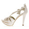 Aitana zapatos de novia: marfil claro, weddign shoes: light ivory
