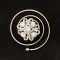 E-1007-1 Bridal hairpin spiral with rhinestones