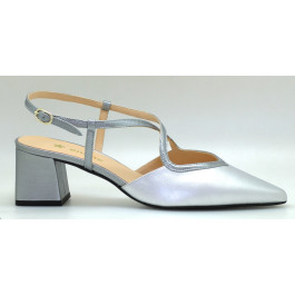 Evelyn zapato de fiesta ancho especial plata