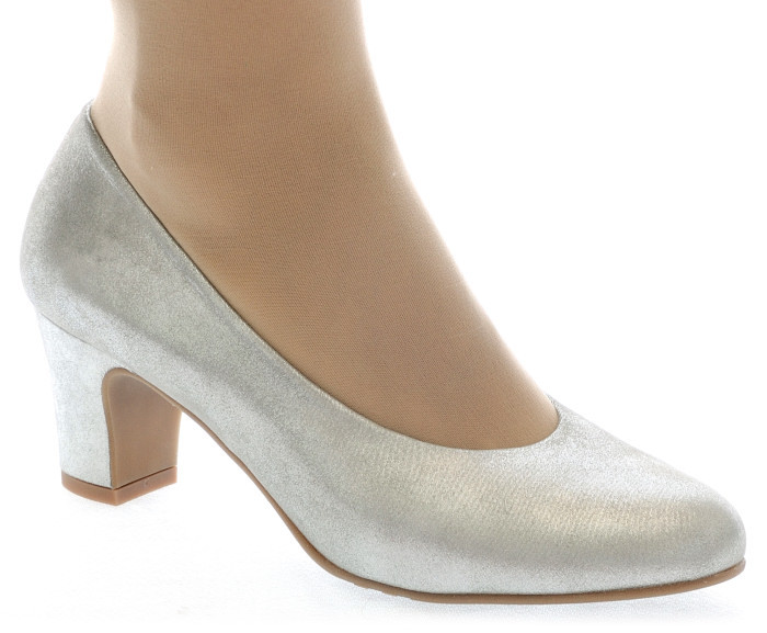 noa zapatos de fiesta color plata