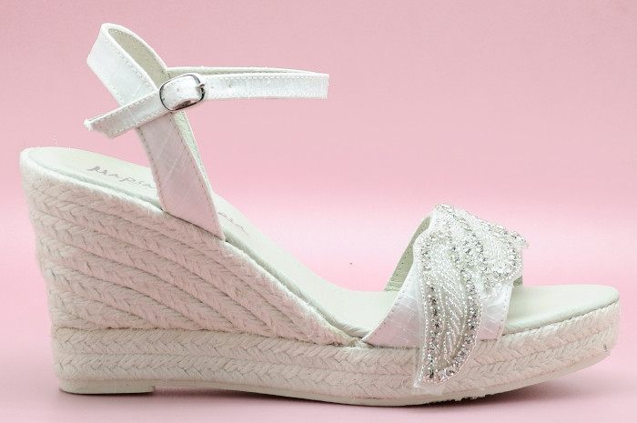 Seda alpargatas de novia de