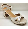 Coral 8cm sandalias de novia cava