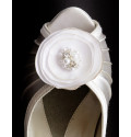 A_107 Flor de raso: broche para zapatos