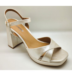Coral 10cm sandalias de novia cava