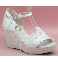 Zapatos de best sale novia de plataforma