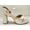 Coral 10cm sandalias de novia cava