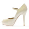 Marilyn zapatos de novia: blanco roto
