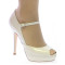 Marilyn zapatos de novia: blanco roto