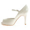 Marilyn 9,5 cm zapatos de novia: blanco roto