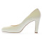 Cecilia zapatos de novia: marfil claro (blanco roto) _ wedding shoes: light ivory