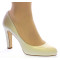 Cecilia zapatos de novia: marfil claro (blanco roto) _ wedding shoes: light ivory