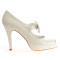 Mariona zapatos de novia: blanco roto