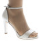 Marga sandalia de novia: blanco roto