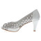 Gina zapatos de fiesta, color gris plata _ evenign shoes, color: silver