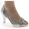 Gina zapatos de fiesta, color gris plata _ evenign shoes, color: silver