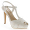 Amanda zapatos de novia: color: marfil claro _ Amanda wedding shoes_  light ivory