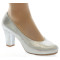 Claudia zapatos de fiesta, color gris plata _ evenign shoes, color: silver
