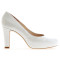 Cristina zapatos de novia: marfil claro (blanco roto) _ wedding shoes: light ivory