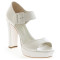 Chantal zapatos de novia: blanco roto