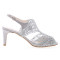 Sandra zapatos de fiesta plata