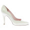 Escarlata zapatos de novia blanco roto