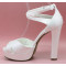 Sonia 12cm zapatos de novia: blanco roto