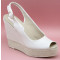 Eulalia 12cm alpargatas de novia: blanco roto