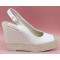 Eulalia 12cm alpargatas de novia: blanco roto