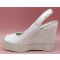 Eulalia 12cm alpargatas de novia: blanco roto