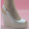 Eulalia 12cm alpargatas de novia: blanco roto