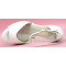 Juno liso zapatos de novia blanco roto