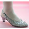 Merche pedrería zapato de fiesta ancho especial plata