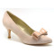 Sol zapatos de novia y fiesta nude lazo