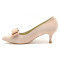 Sol zapatos de novia y fiesta nude lazo