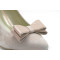 Sol zapatos de novia y fiesta nude lazo