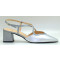 Evelyn zapato de fiesta ancho especial plata