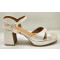 Coral 8cm sandalias de novia cava