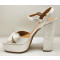 Coral 12cm sandalias de novia y fiesta cava 