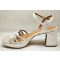 Ada 8 cm sandalia de novia y fiesta cava