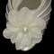 A_74 Flor de encaje con perla y pedrería adorno para zapatos