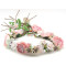 C_73 tiara flexible de novia con flores blancas y rosas